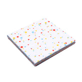 CraftsFabrics Polka Dots & Playful Prints Little Kingdom Charm Pack 5” (40pcs) – 100% Cotton Precut Fabric Squares